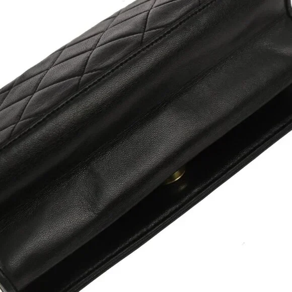 Chanel Black Lambskin Full Flap Shoulder Bag 116663 - Picture 3 of 10